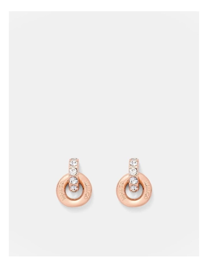 Circulate Stud Earrings in Rose Gold