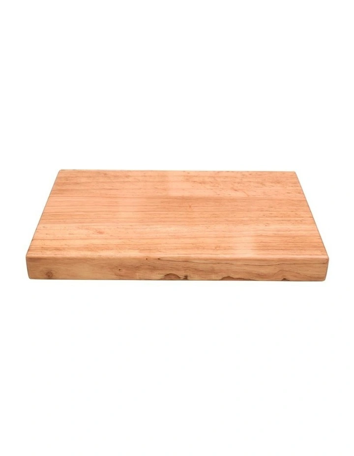 Rectangle Cutting Board Rubberwood 40x26x4cm in Natural