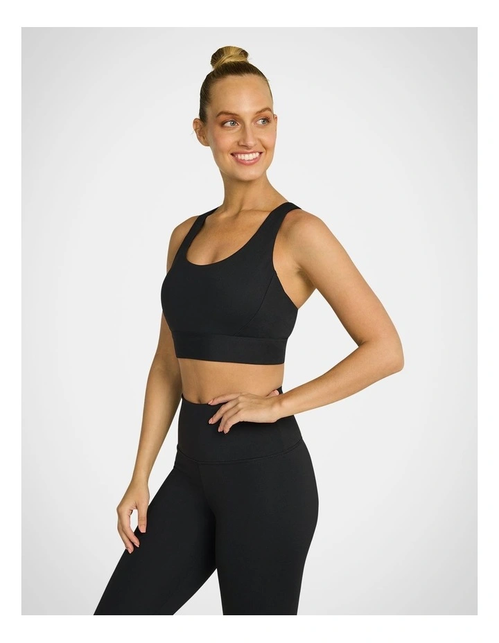 Euphoria Adjustable High Impact Sports Bra in Black