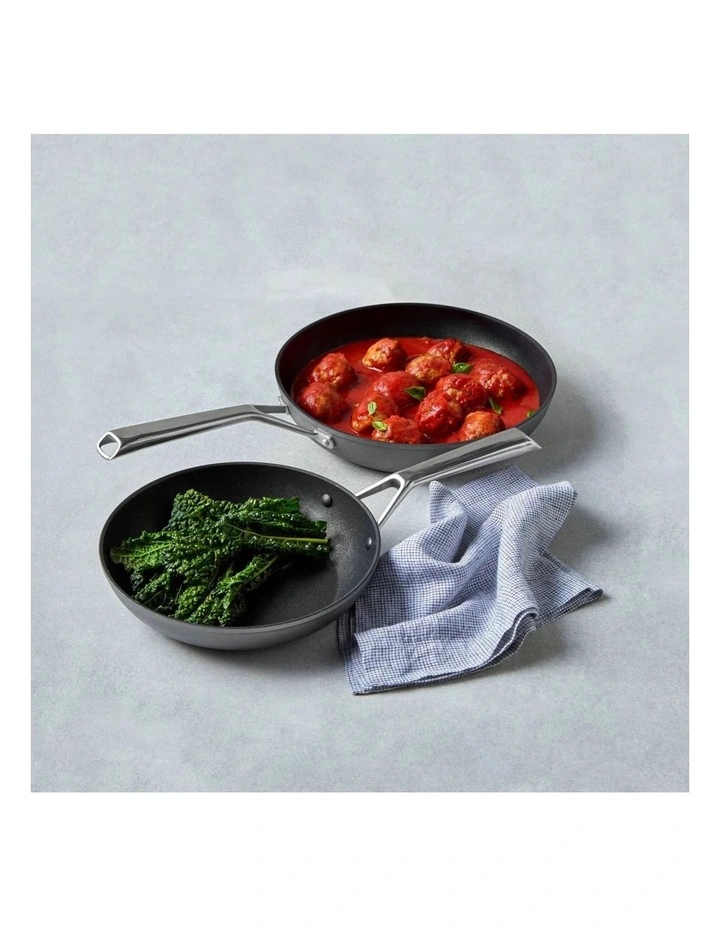 Per Bellezza Open French Skillet Twin Pack 24/28cm in Grey