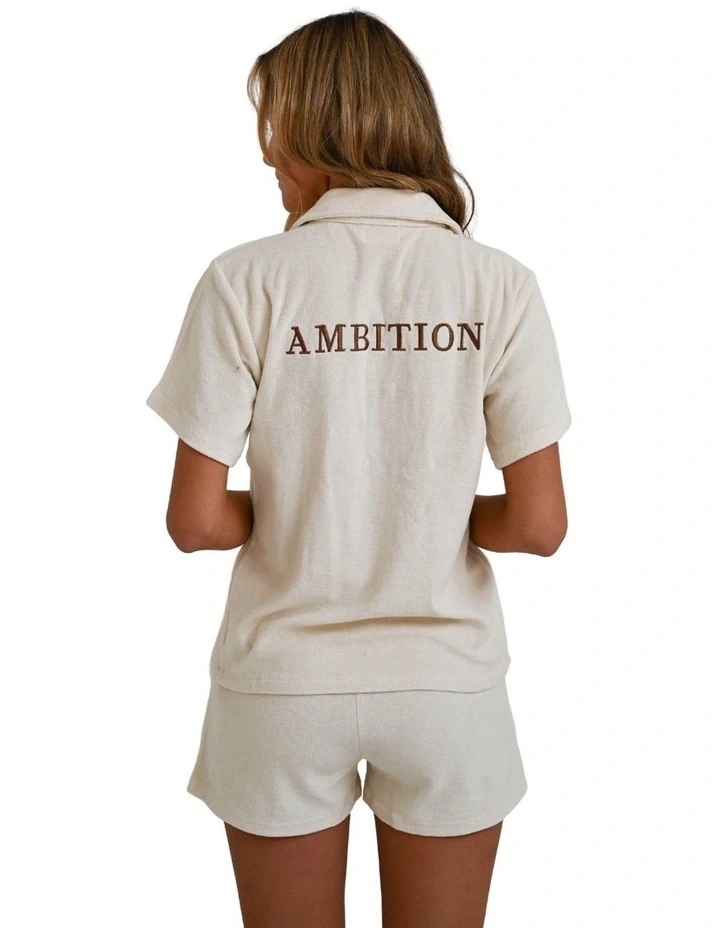 Organic Cotton Shirt in Beige