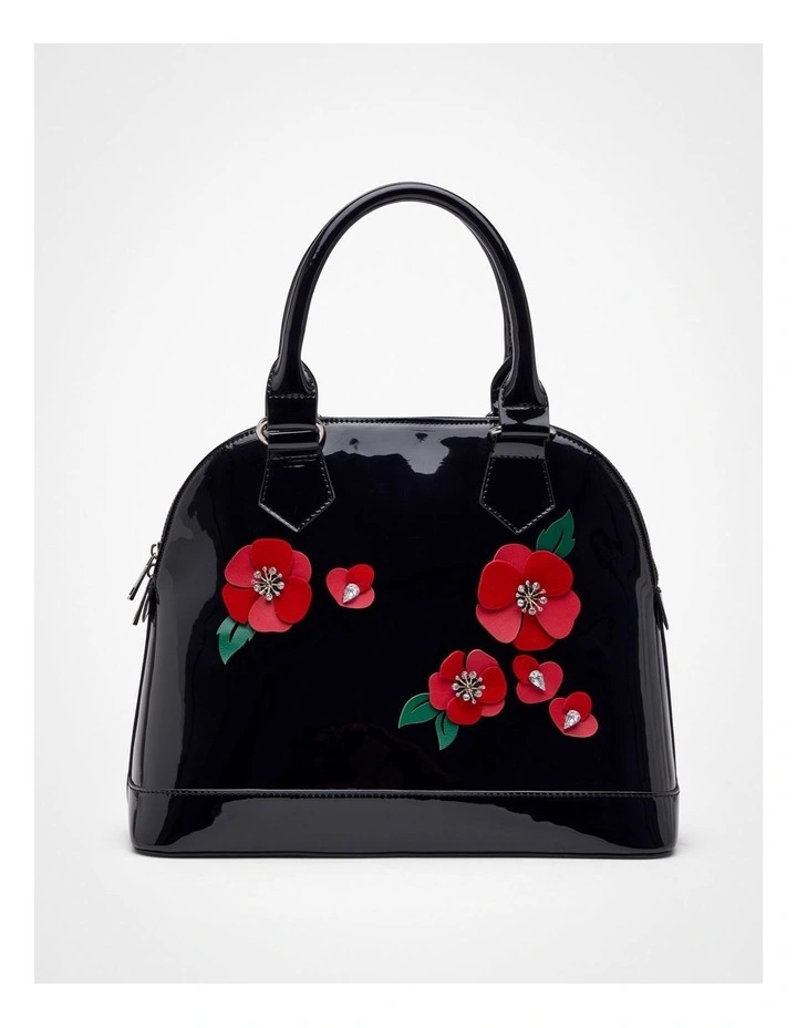 Poppy Patent Bag in Black