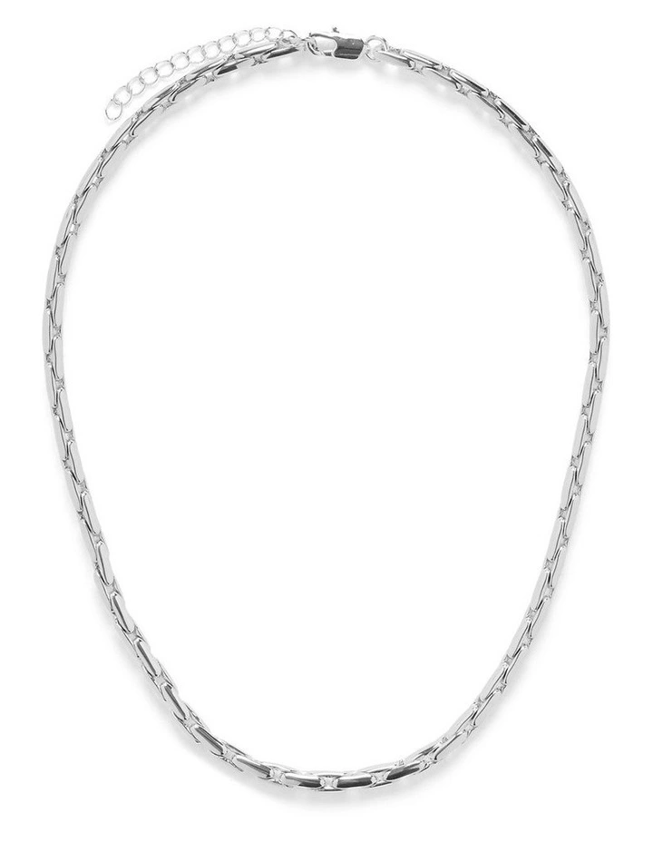 Lizzie Fine Link Necklace in Silver