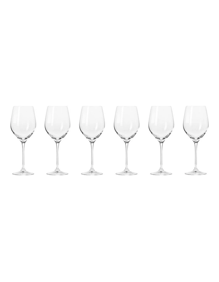 Harmony Wine Glass Gift Boxed 6 Piece 370ml in Clear