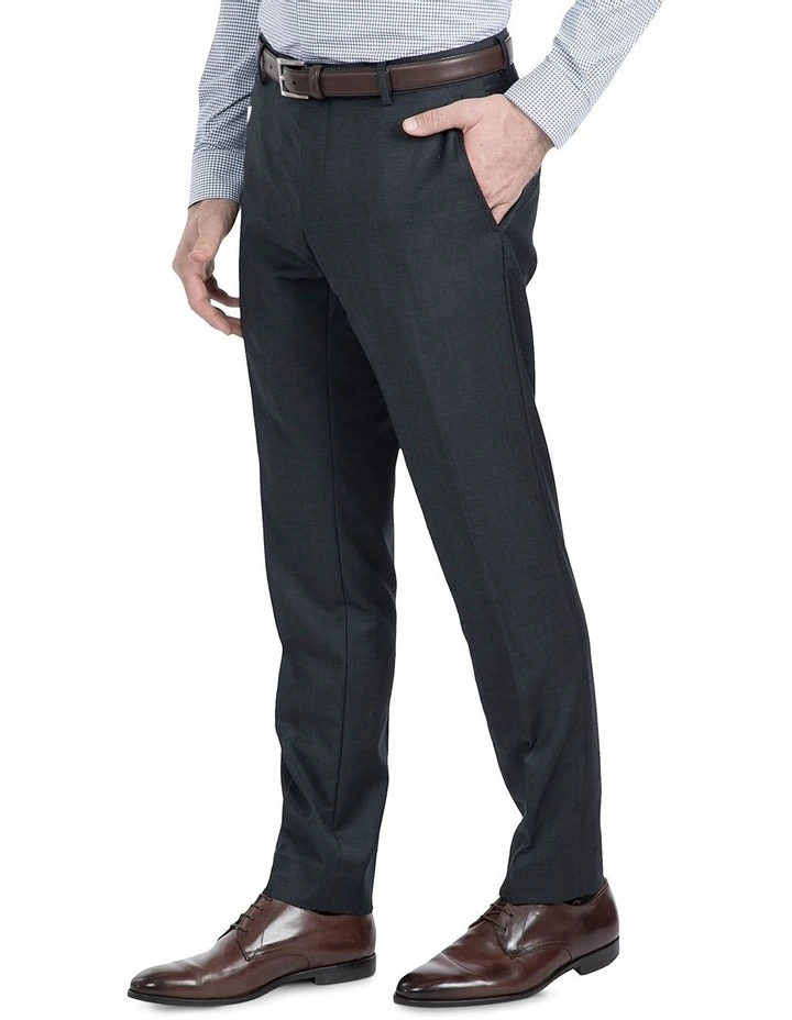 Slim Fit Charcoal Caper Trouser Grey