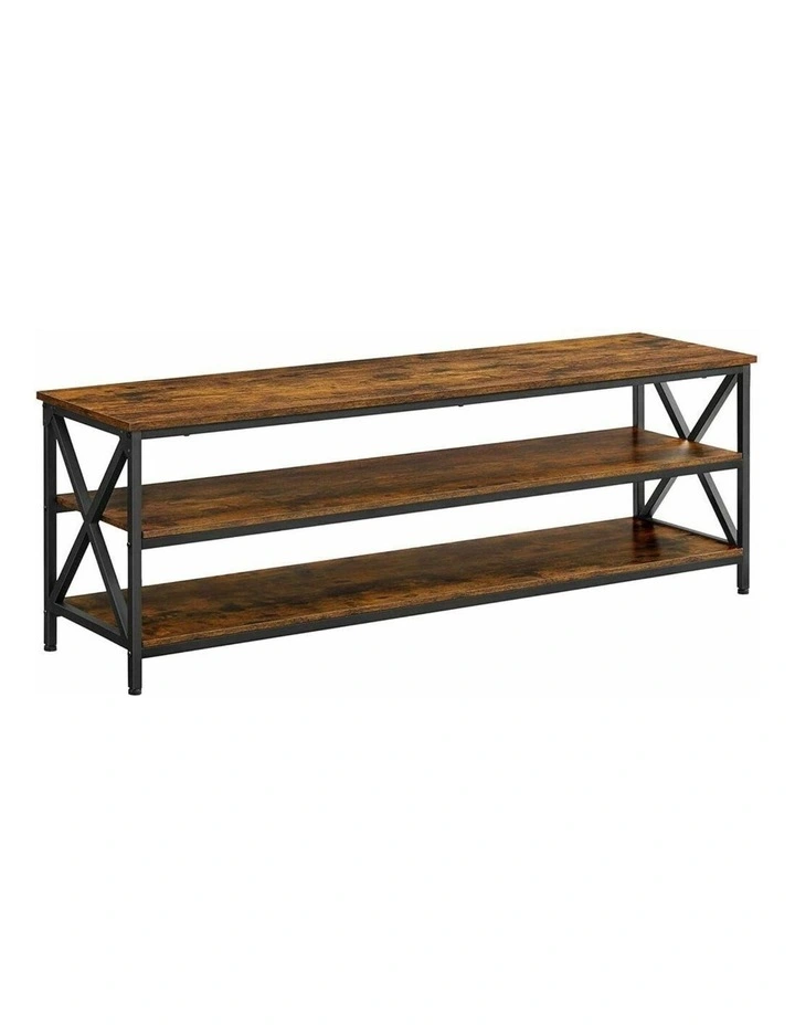 Vintage Entertainment Unit 147cm in Brown/Black