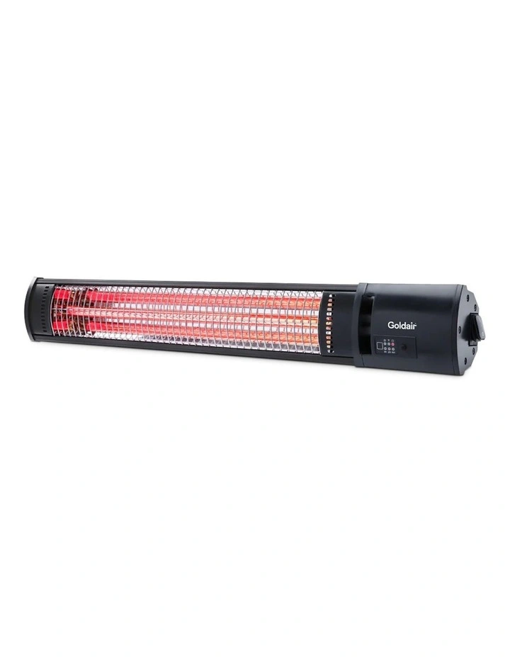 Goldair 72cm 2000W Outdoor Radiant Heater with Wifi/Remote Home Heating in Black