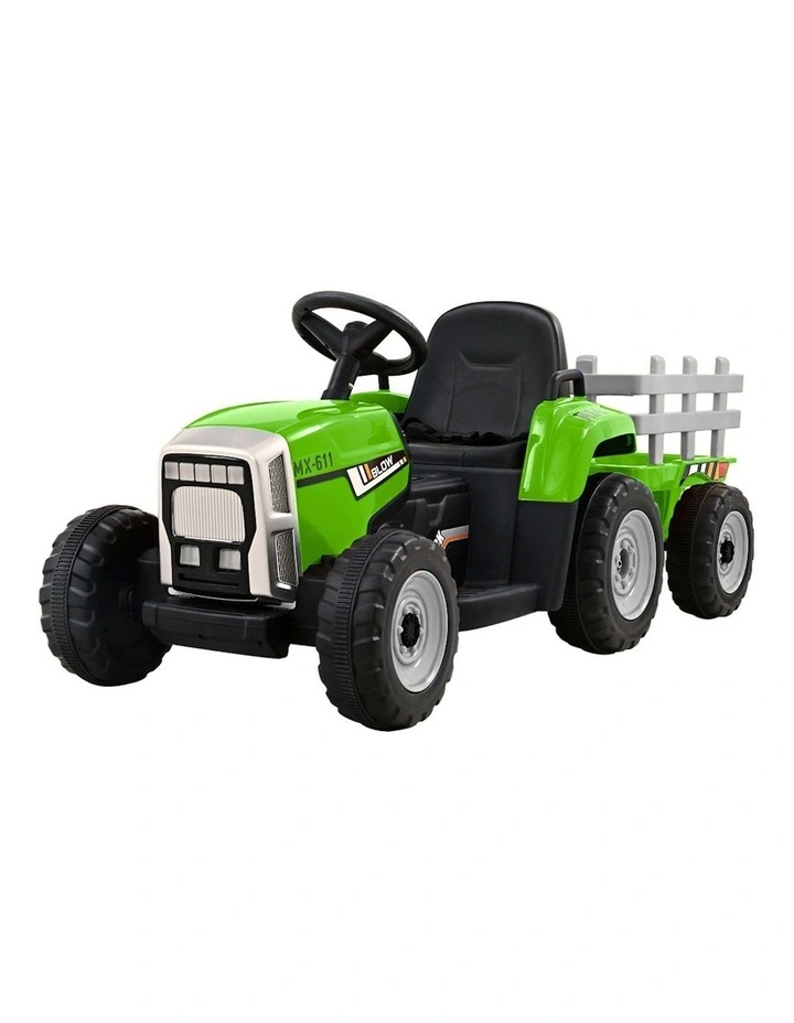 Electric Ride-on Farm Tractor in Green