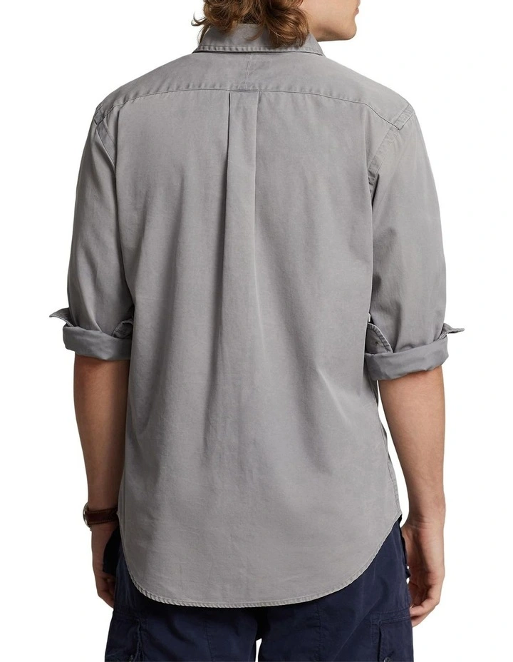 Classic Fit Chino Workshirt in Grey