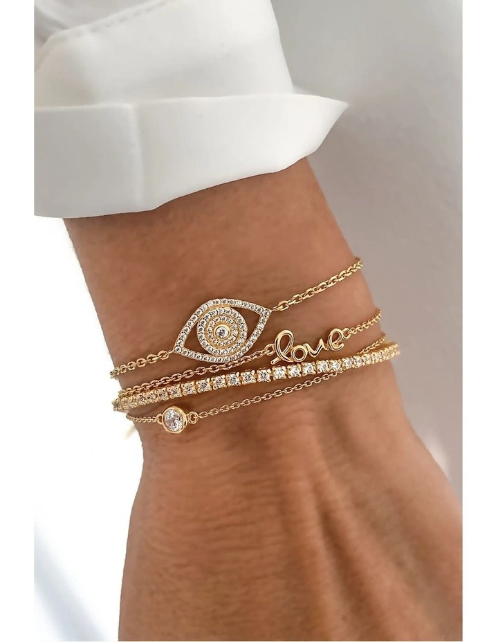 Flirtation Bracelet in Gold