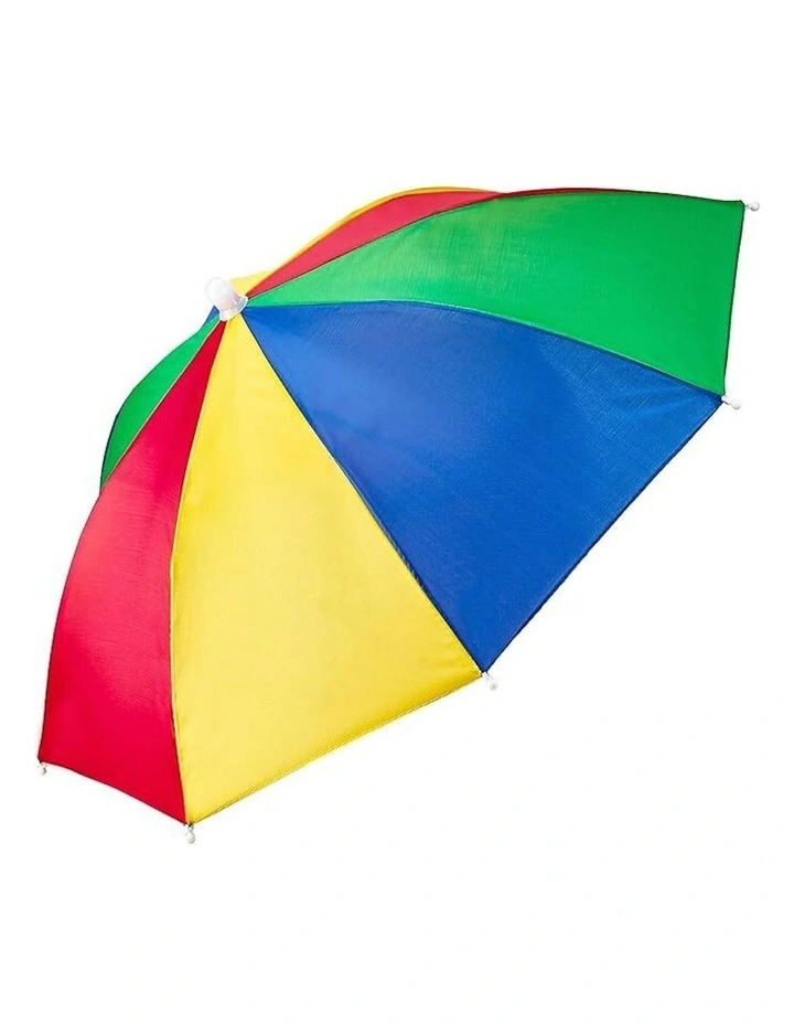 Umbrella Hat Rain Novelty Cap Costume in Multi