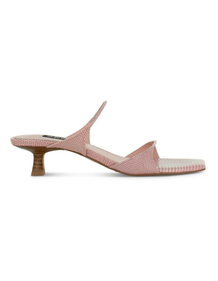 Taylah Heeled Mules in Pink