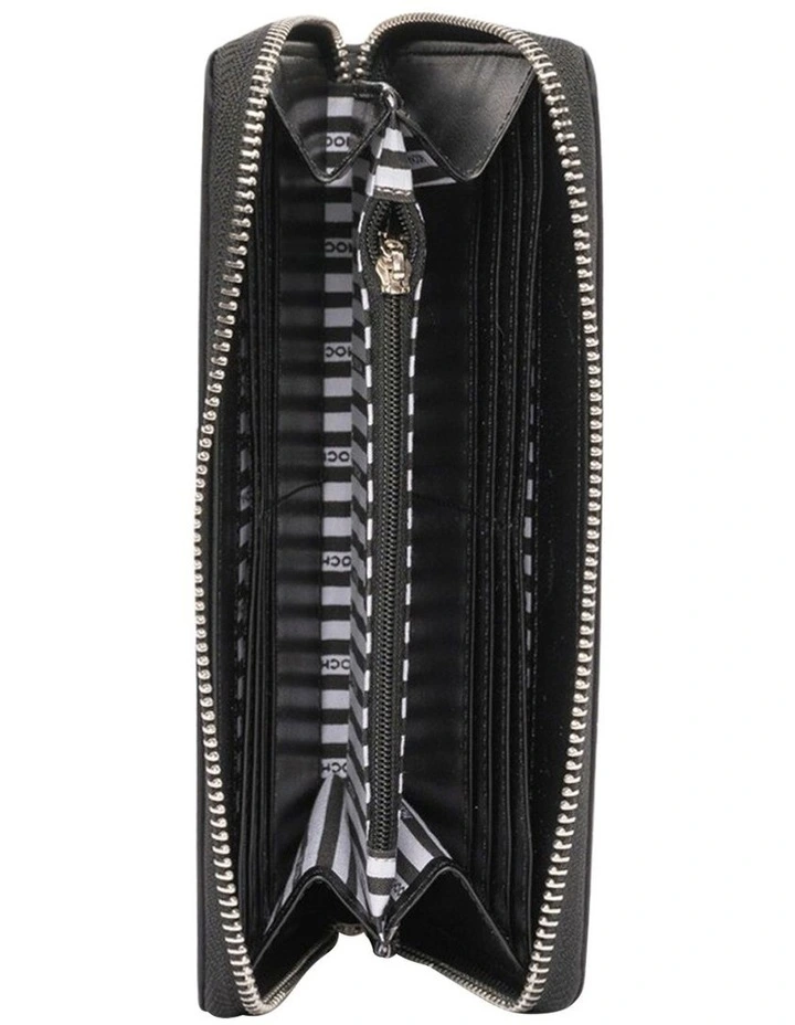 Eden Nylon Long Wallet in Black