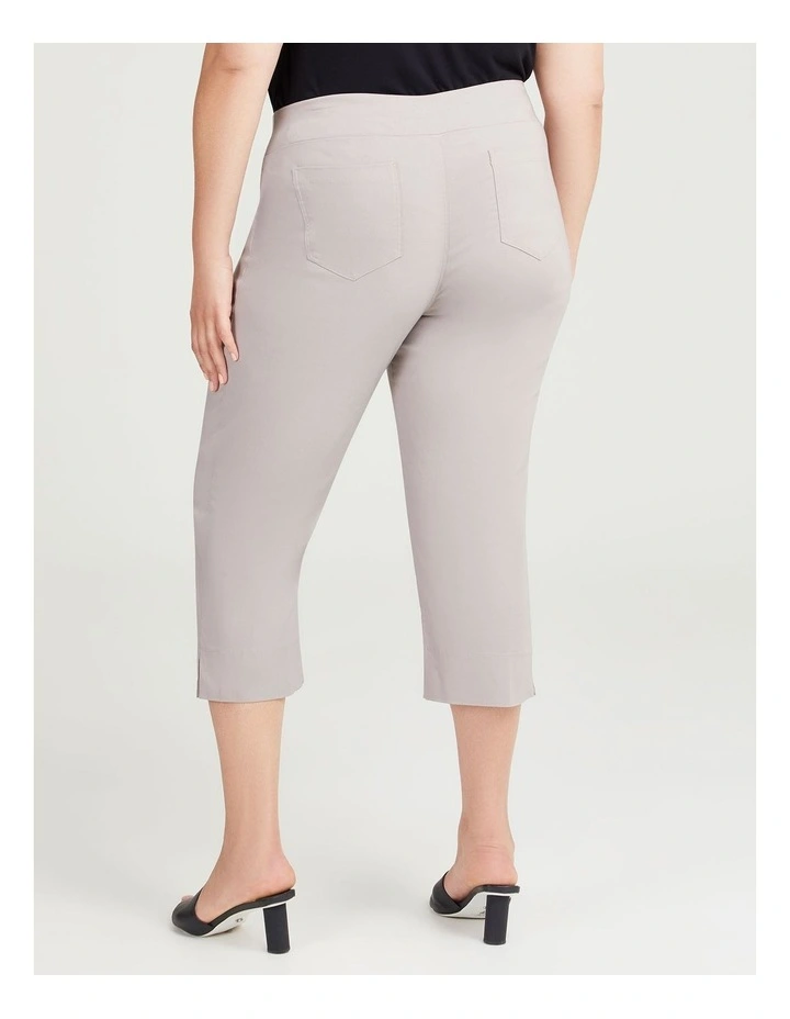 Expose Split Hem Crop Pant in Sandstone
