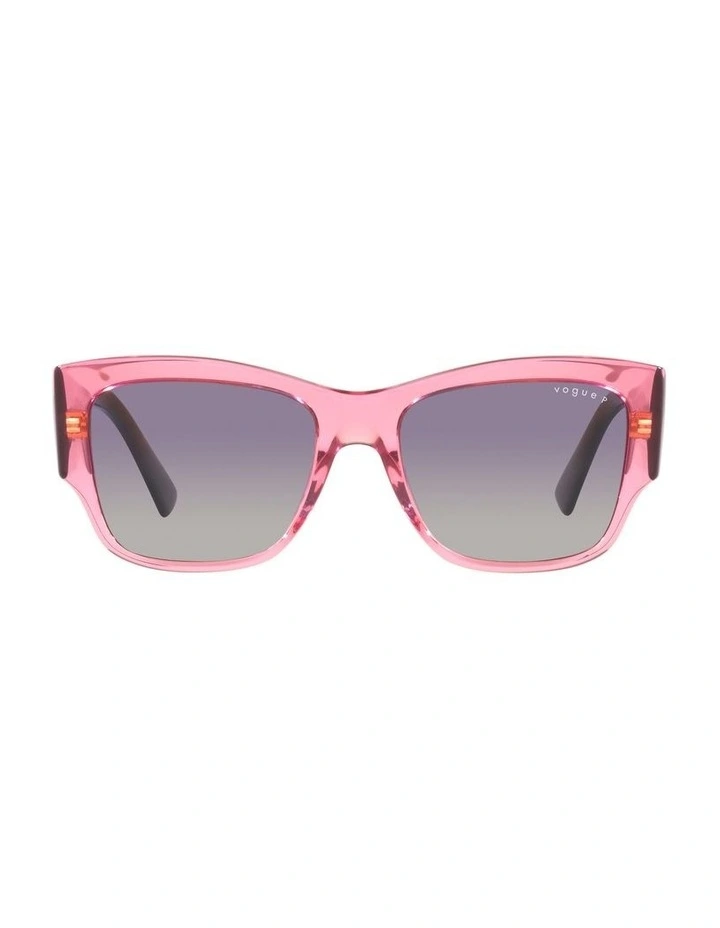 0VO5462S Polarised Sunglasses in Transparent Pink