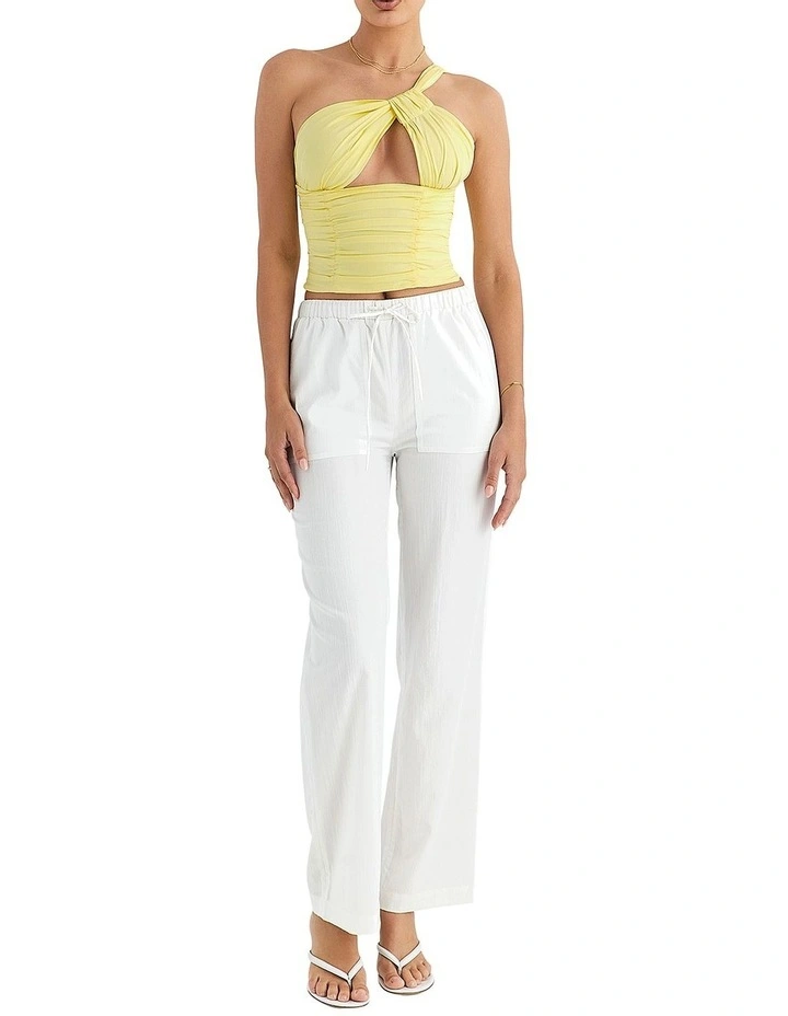 Drawstring Trousers in White
