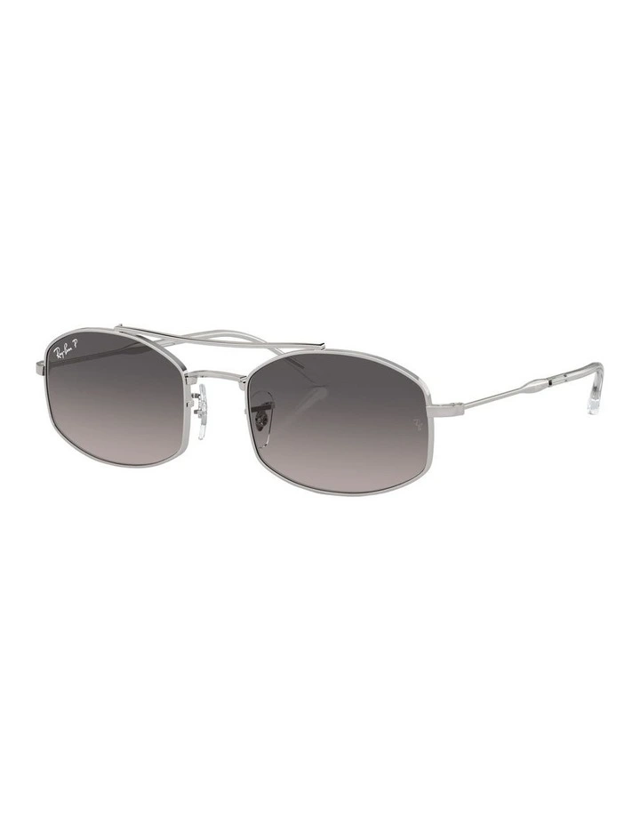 Polarised RB3719 Sunglasses in Silver
