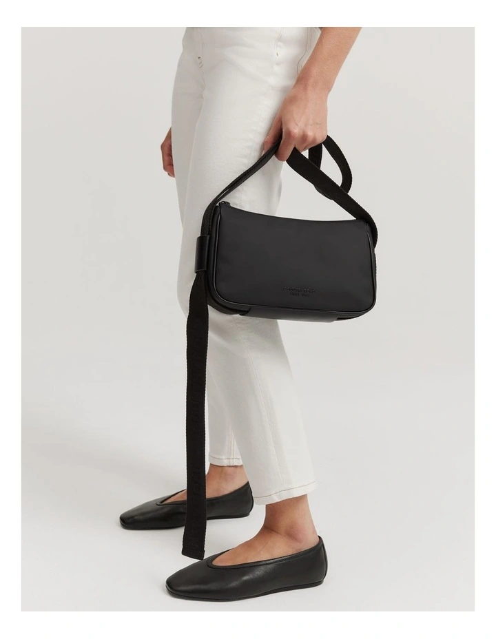 Coated Crossbody in Black