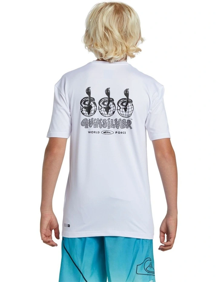 Mix Session Short Sleeve Surf T-shirt in White