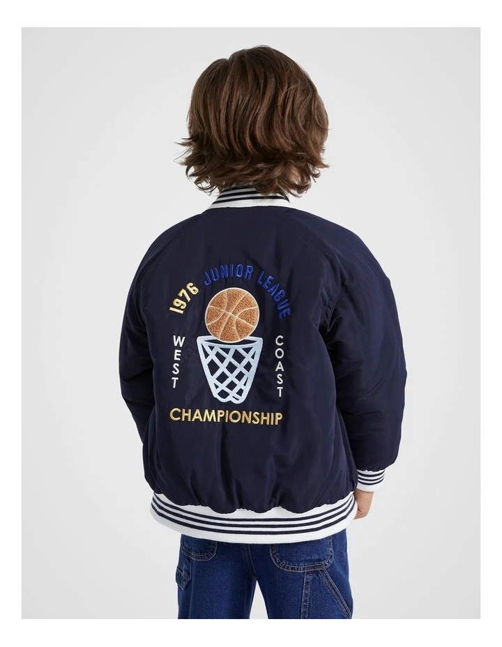 Retro Bomber in Midnight Blue