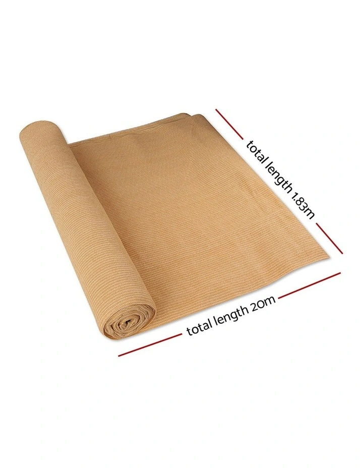 Sun Shade 70% Cloth 175gsm 1.83x20m in Sand