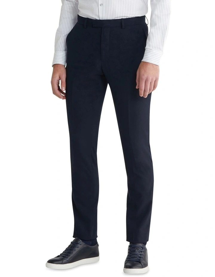X Slim Seersucker Suit Pant in Blue