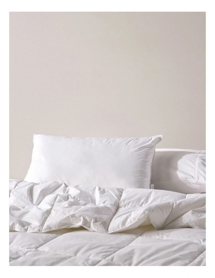 Bamboo Pillow in White