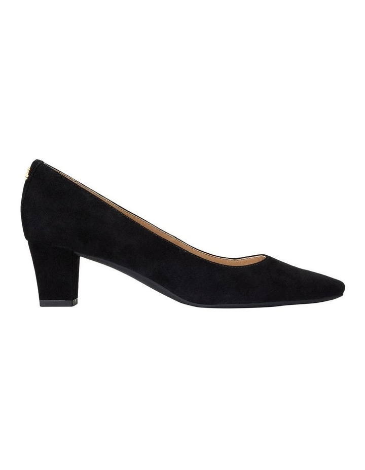 Whitney Suede Pump in Black