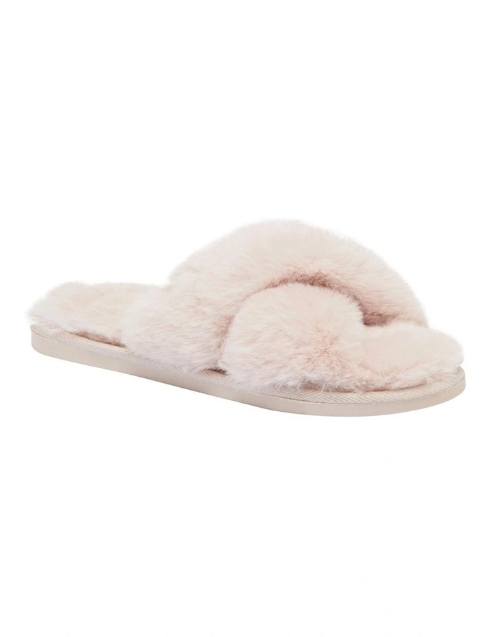 Band Slippers in Cream