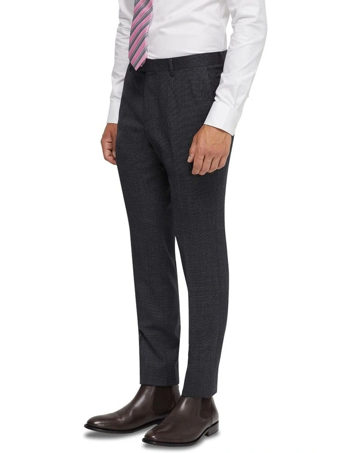 Hopkins Wool Suit Trousers in Charcoal
