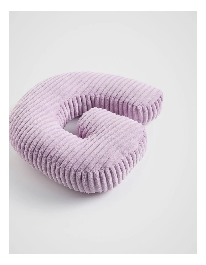 Orchid Cord Initial Cushion G in Purple