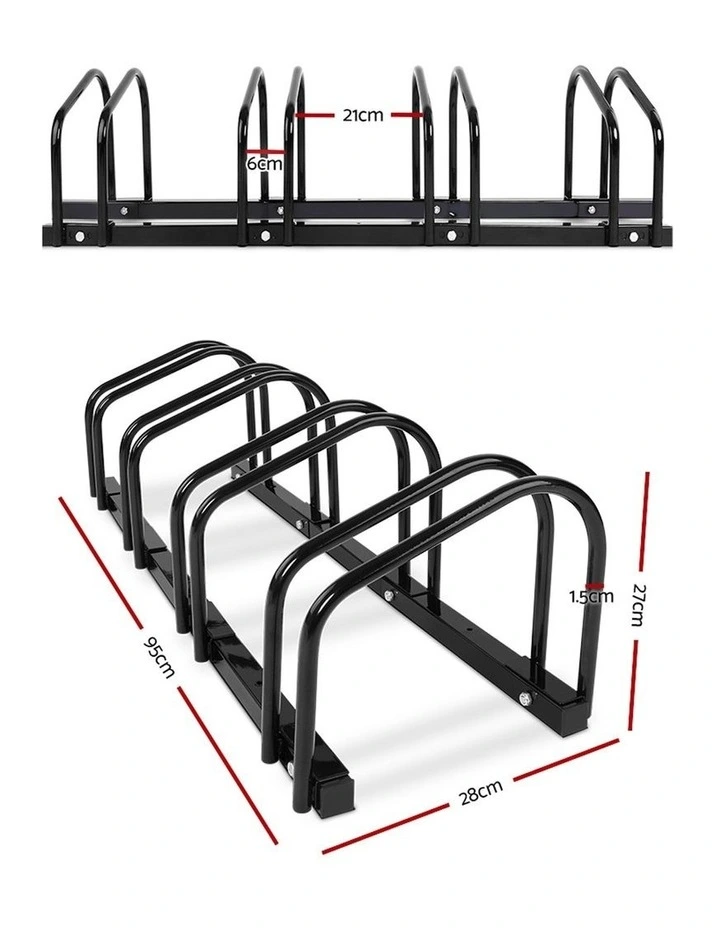 Bike Floor Rack Stand Black