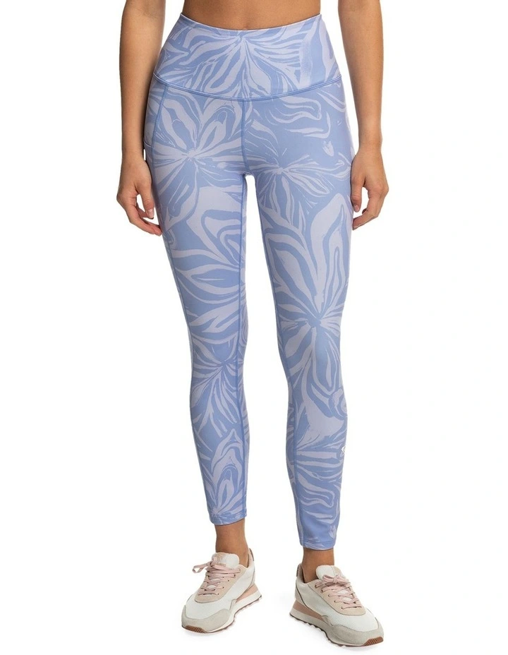 Heart Into It Technical Leggings in Purple Flowers