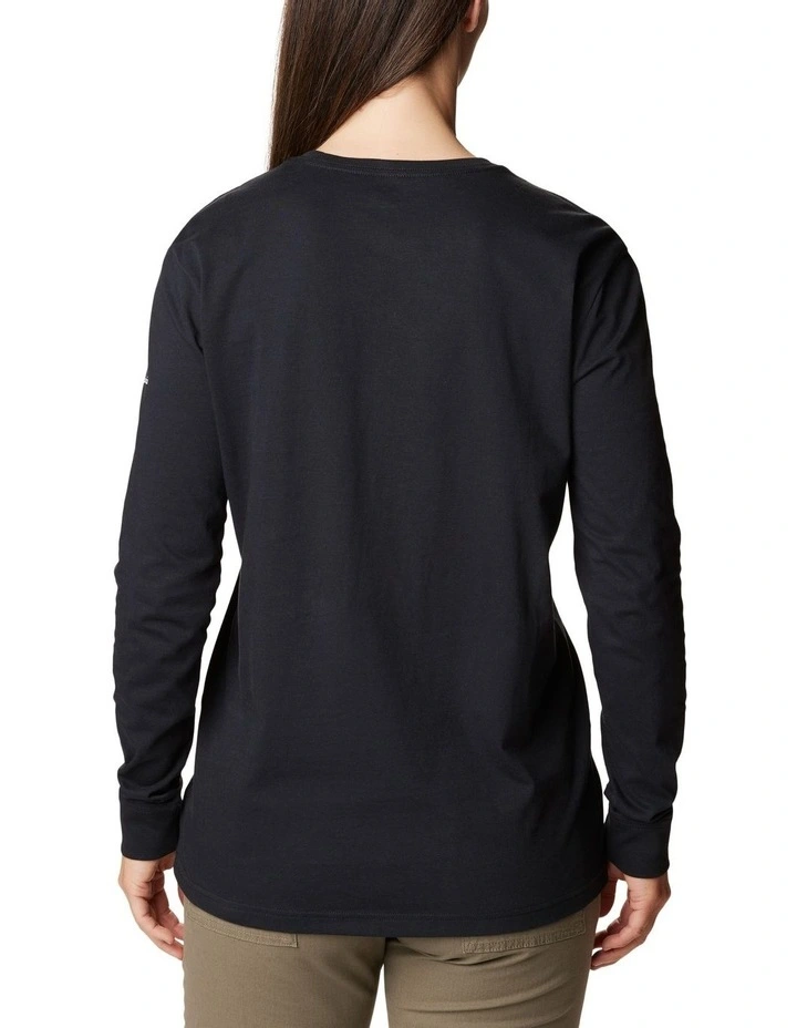 North Cascades Long Sleeve T-shirt in Black