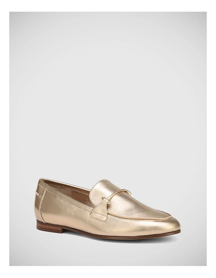 Angeles Leather Loafer in Champagne
