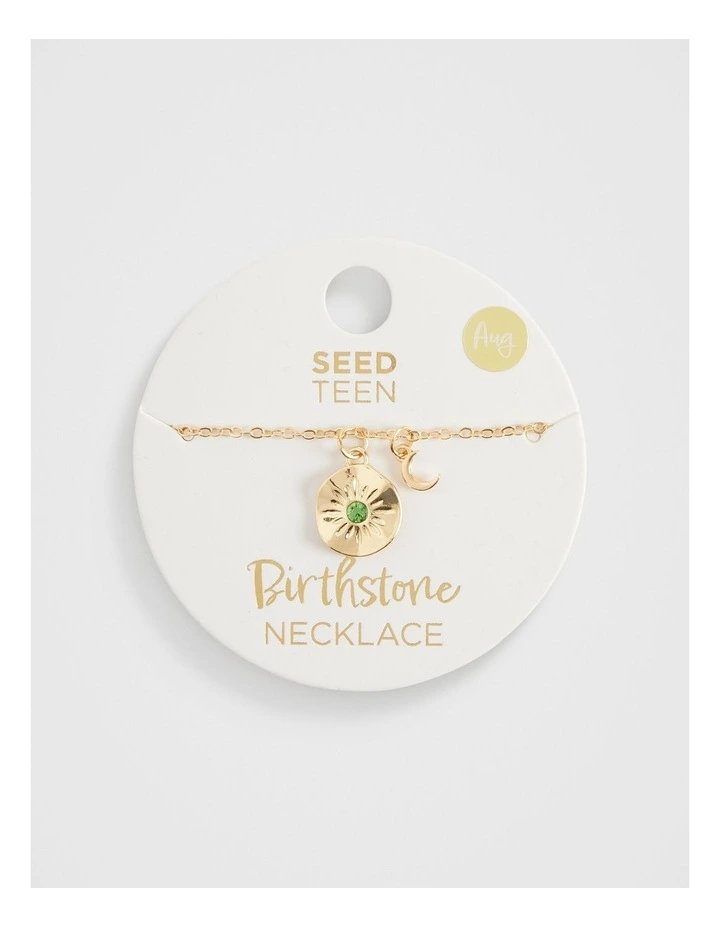 Birthstone August Necklace in Assorted
