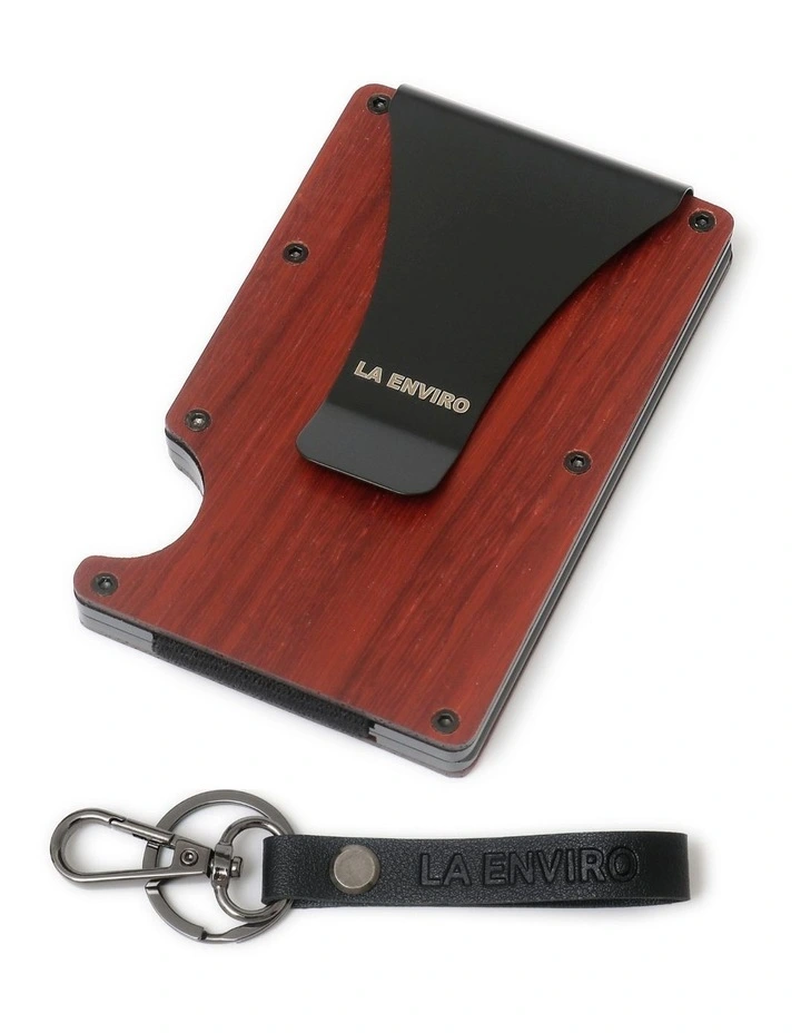 Wooden Minimalist Wallet in Jarrah