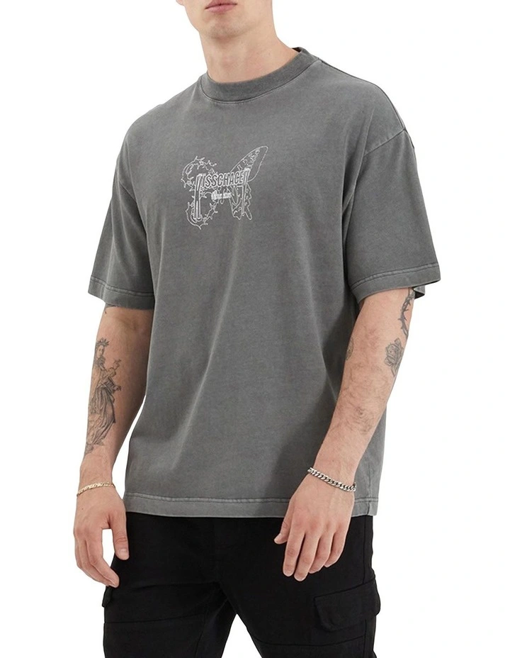 Oblivion Heavy Street Tee in Pigment Steel Grey