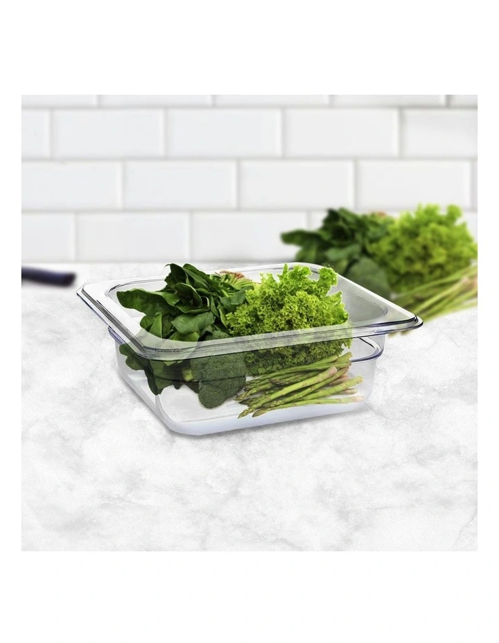 Gastronorm Pan 1/6 Food Tray 65mm in Clear