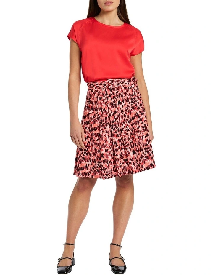 Sylvie Stretch Silk Tee in Oahu