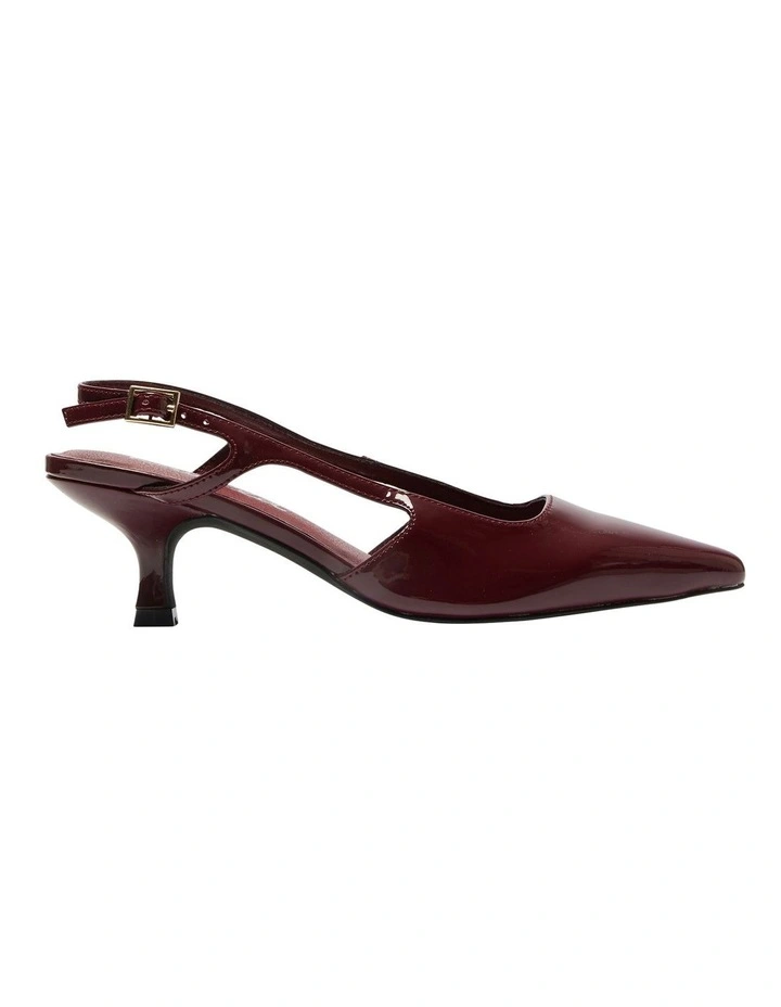 Verve Heeled Shoes in Cherry Patent