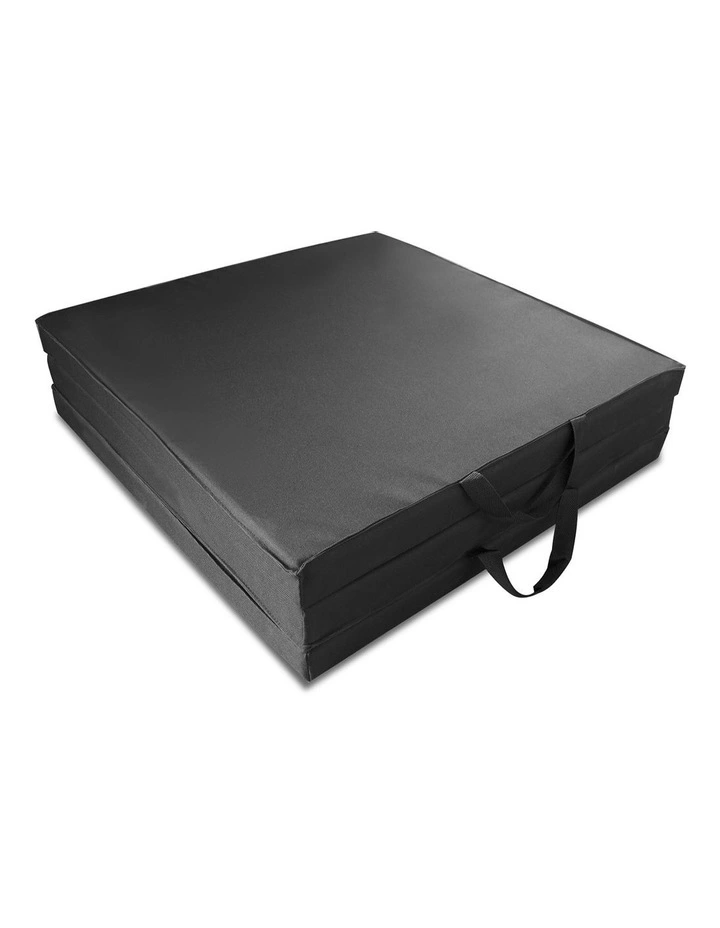 Folding Exercise Mat 1.8m in Black