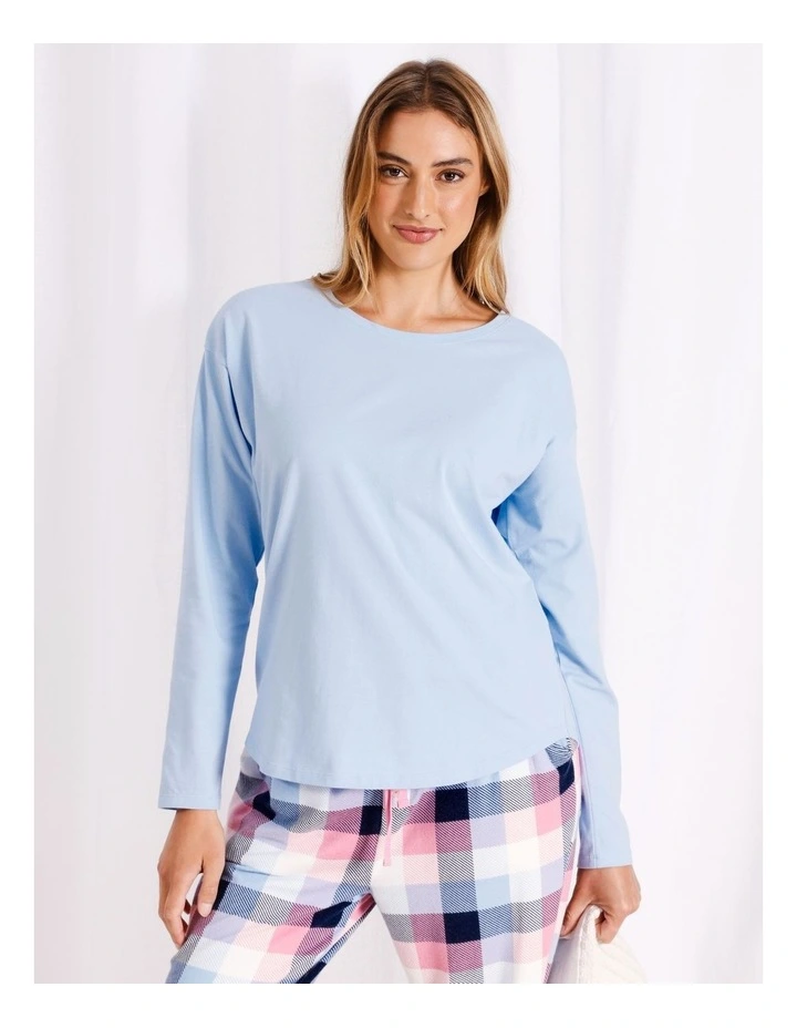 Long Sleeve Top in Blue