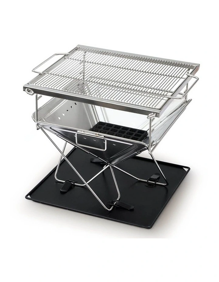 Portable Camping BBQ Fire Pit FPIT-BBQ-X-BRIDGE