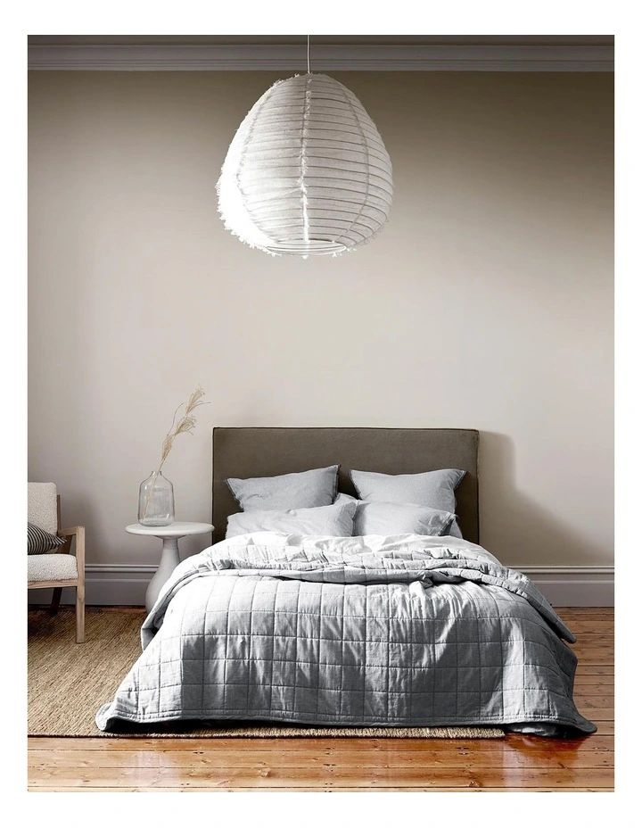 Chambray Coverlet in Dove