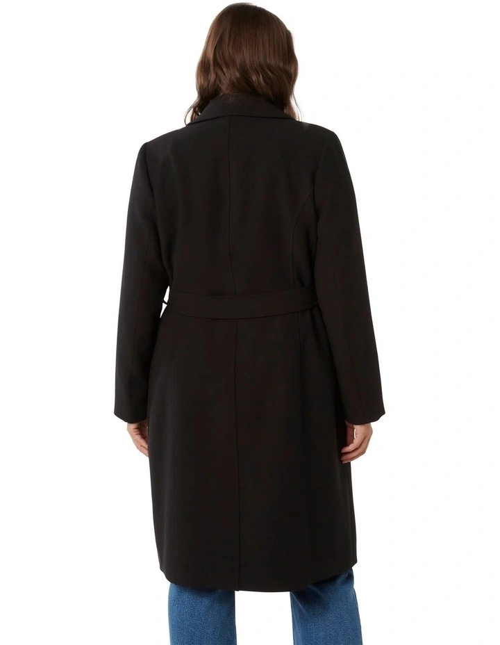 Cindy Classic Trench Coat in Black