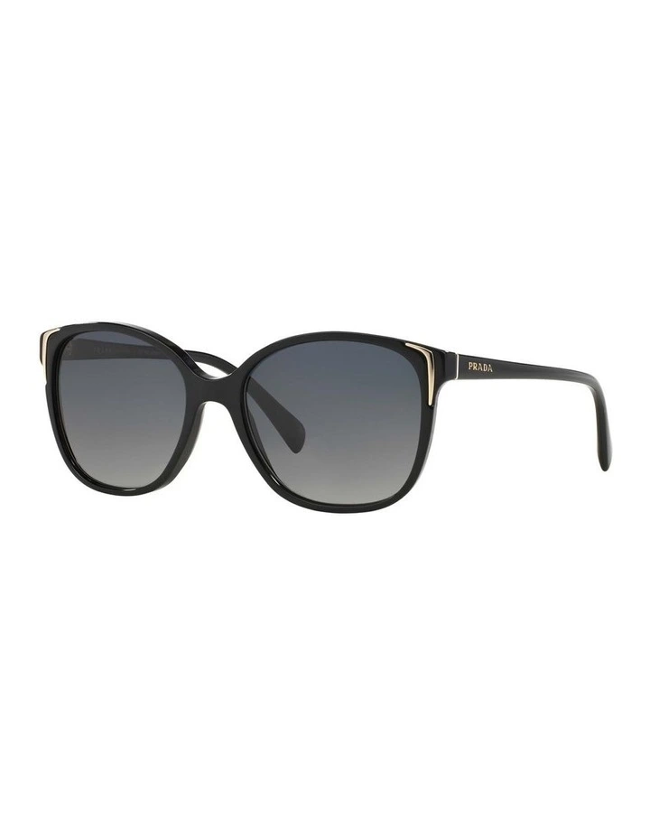 PR 01OS Conceptual Black Polarised Sunglasses