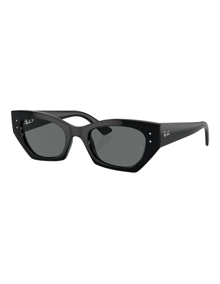 Zena Bio-Based Polarised Sunglasses in Black