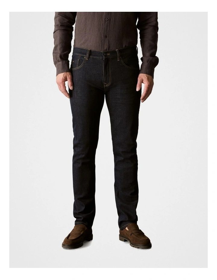 Slim Rinse Wash Jean in Dark Navy
