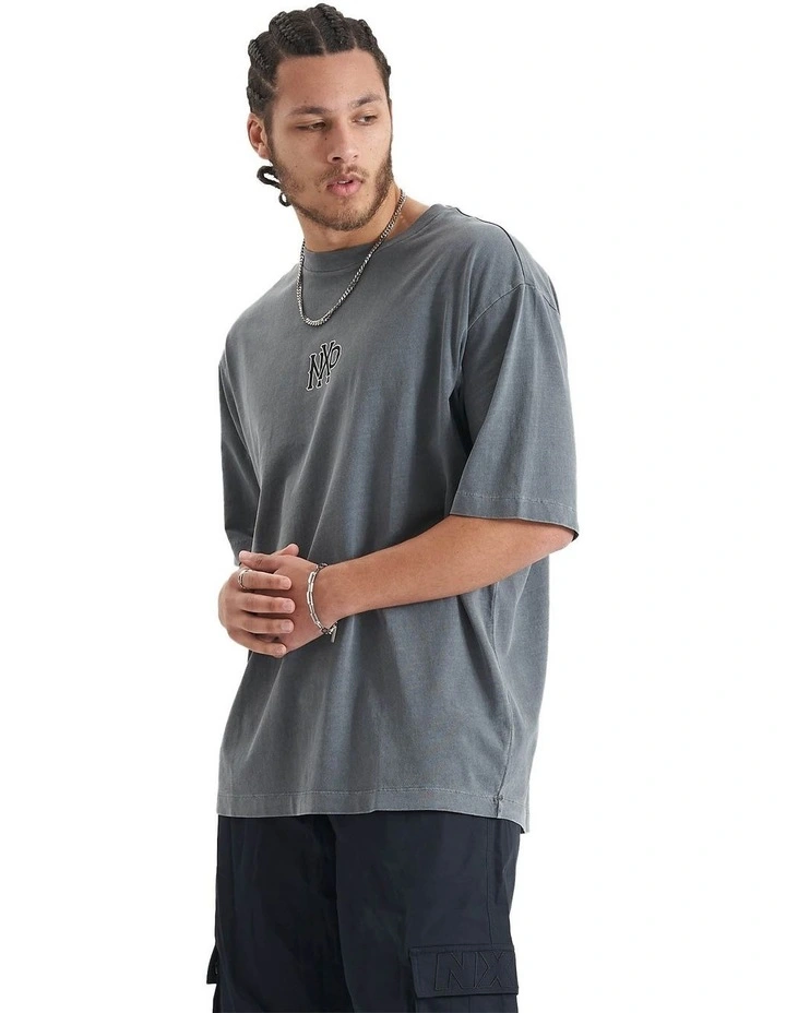 Property Heavy Oversized Tee in Pigment Castlerock